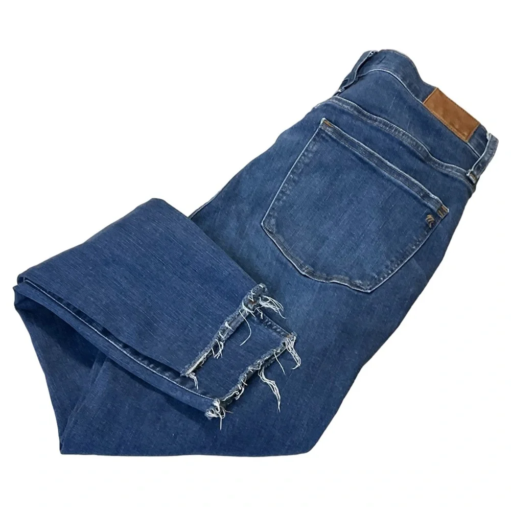 Madewell 10” High-Rise Raw Hem Button Fly Skinny Jeans Sz 30 - Picture 12 of 15